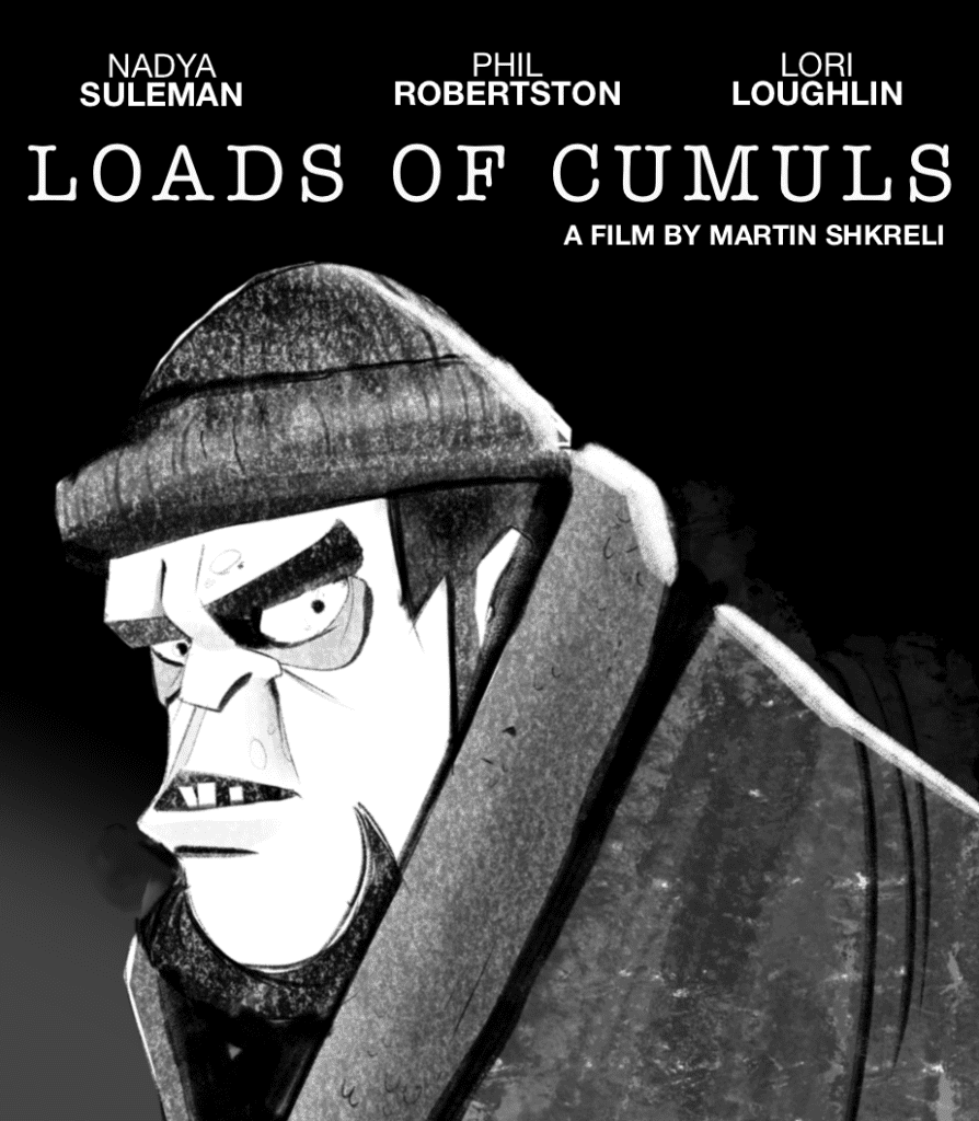 A man and a woman in business attire are having a conversation in a modern office setting.