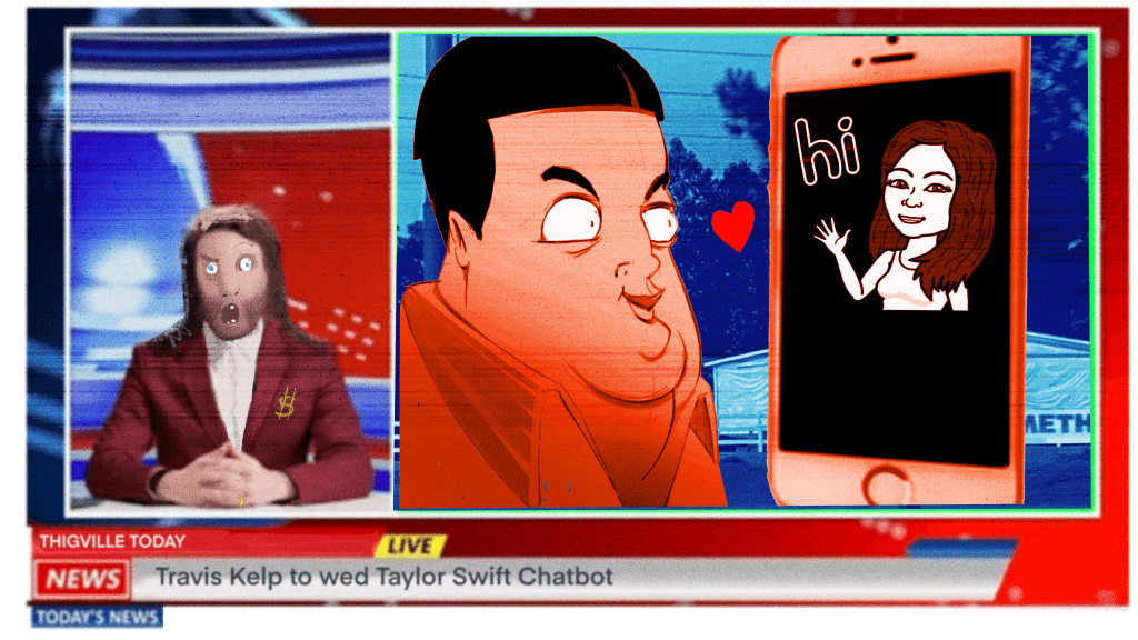 A silhouette of a man standing on a beach during sunset, with an orange and blue sky in the background.